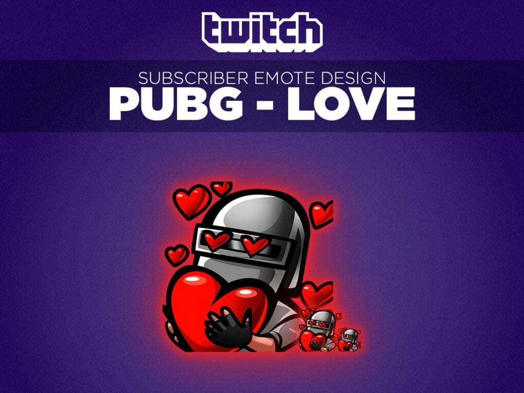 Great Twitch Emotes PUBG - LOVE