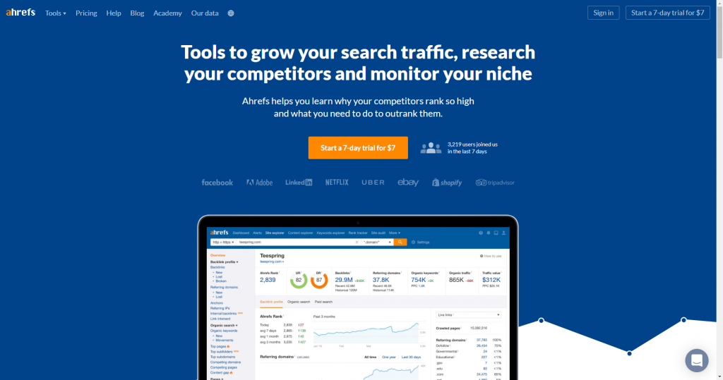 ahrefs tools