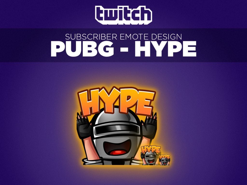 Great Twitch Emotes PUBG - HYPE