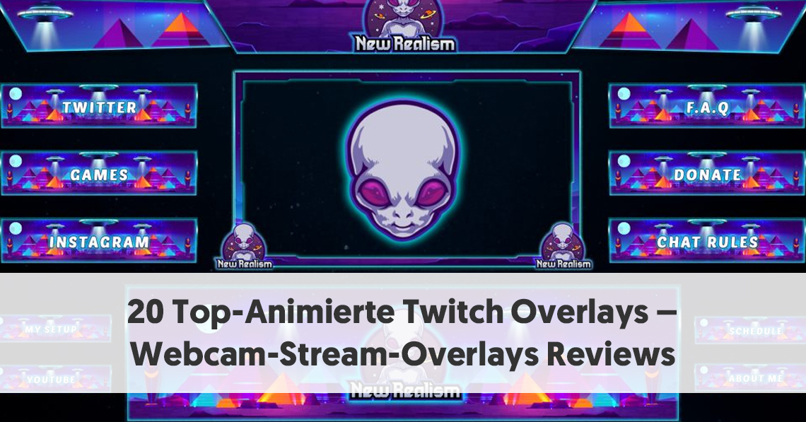 20 Top Animierte Twitch Overlays Webcam Stream Overlays Reviews 2021