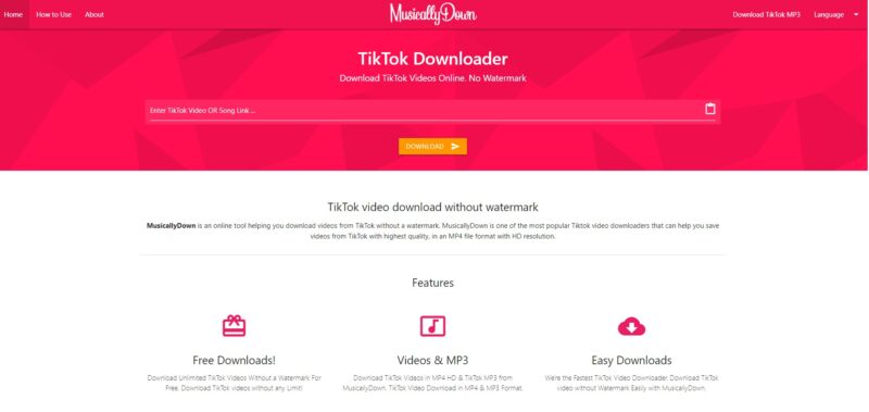 Download TikTok Mp3 & No-watermark Videos