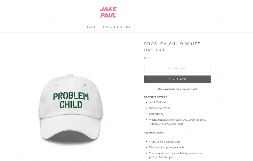 Problem Child White Dad Hat