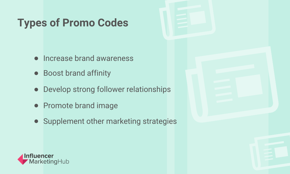 types of promo codes