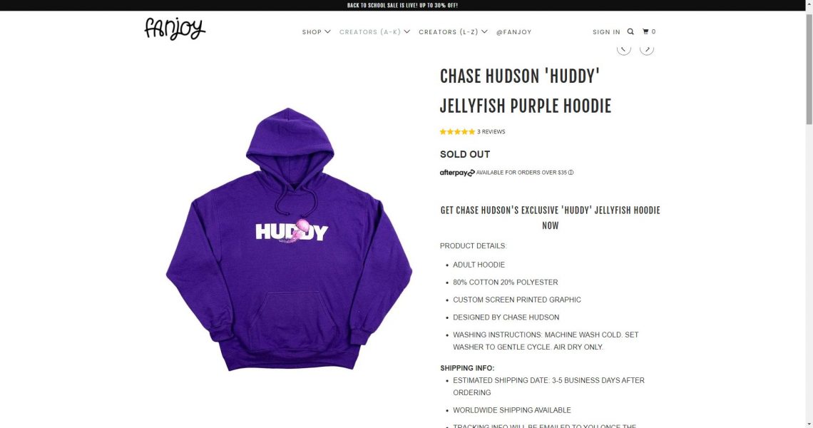 chase hudson merch amazon