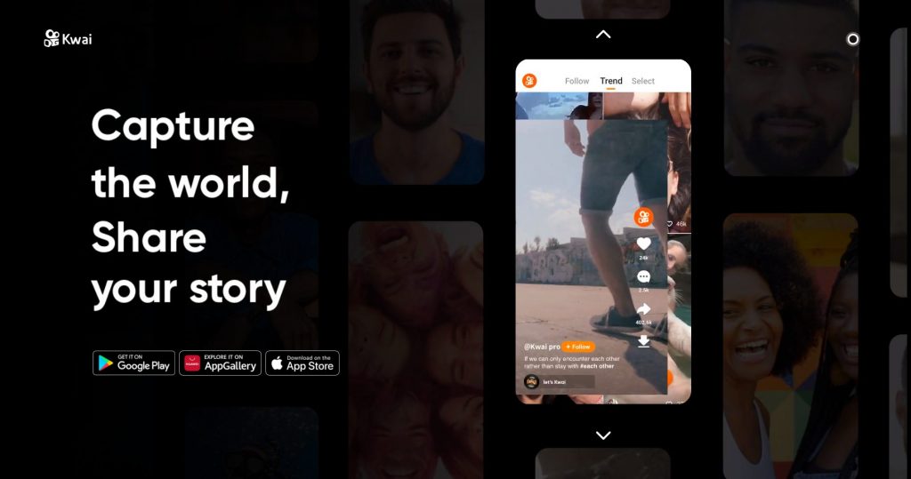 KWAI is a social short-form video app