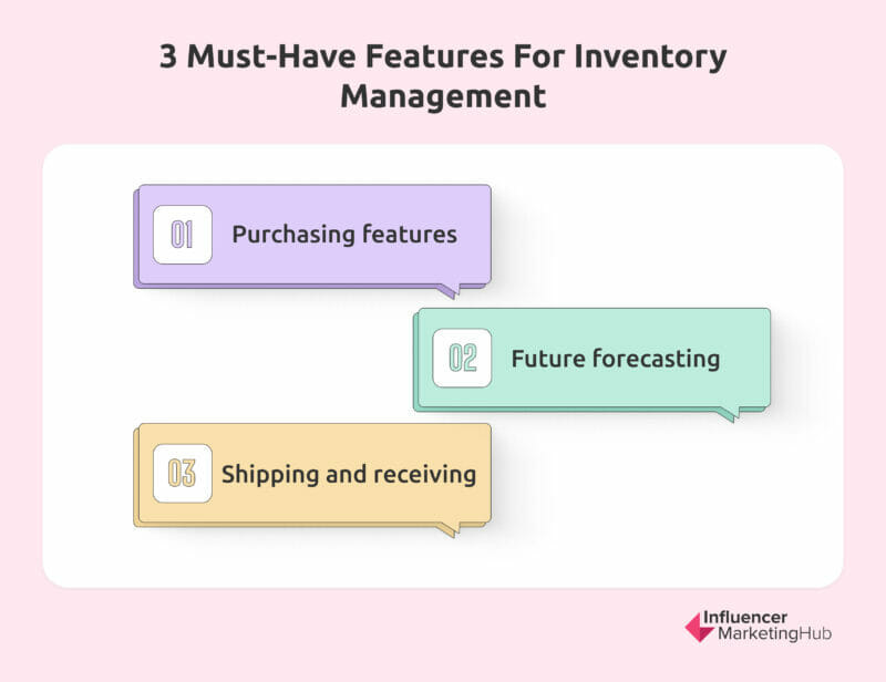 Must-have features to inventory managment