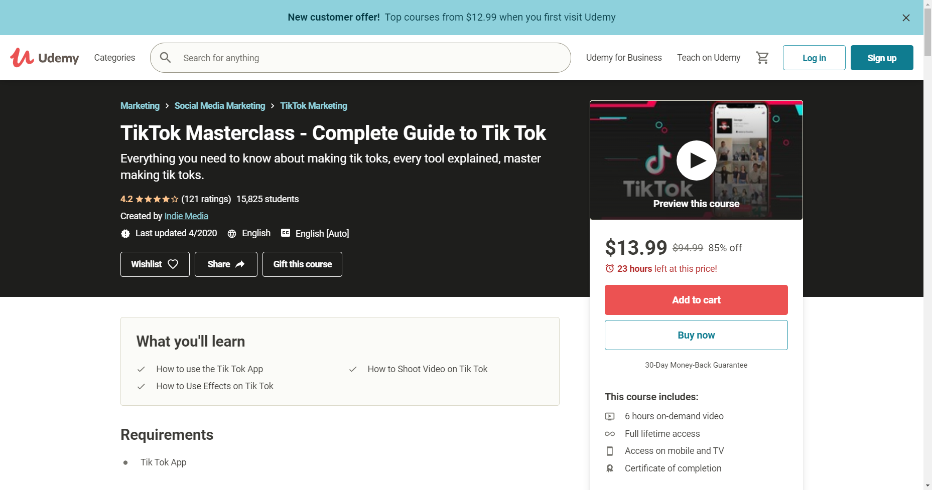 tiktok masterclass influencermarketinghub