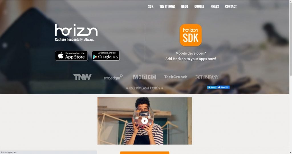 horizon video maker app