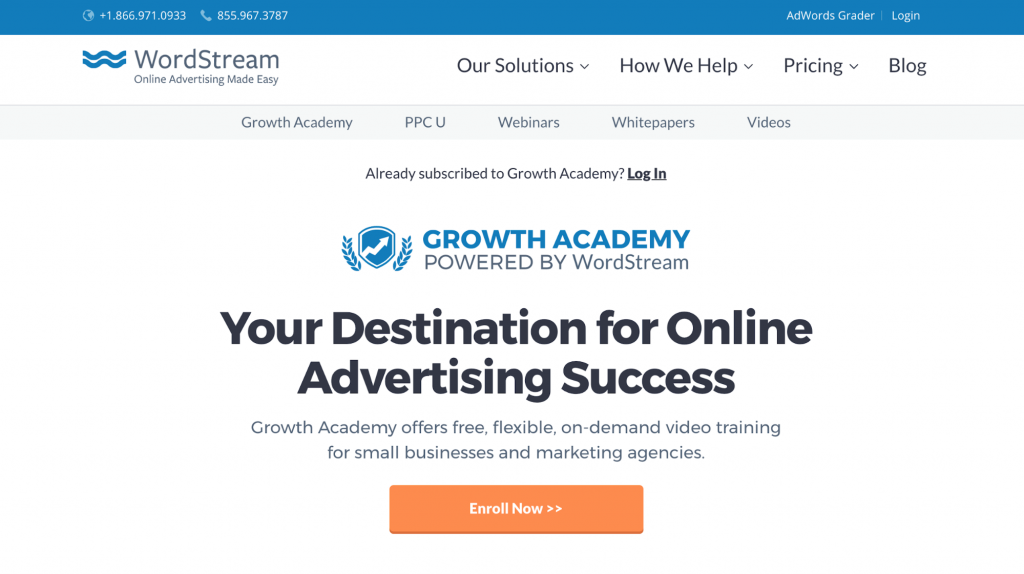 Growth Academy—WordStream