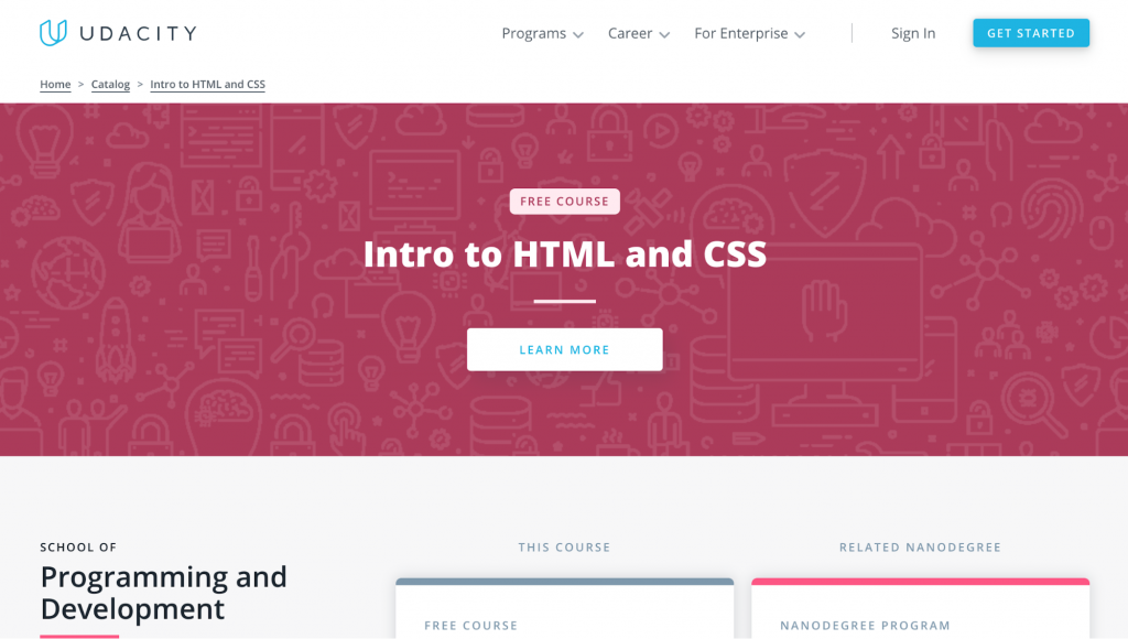 Udacity’s Intro to HTML and CSS 