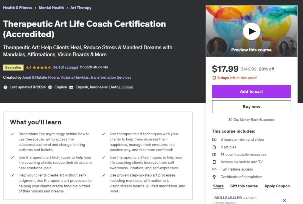 Most Popular Udemy Courses - Art Life Coach