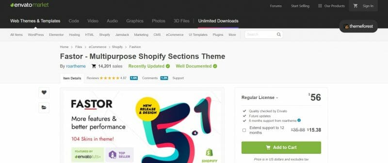 Fastor Multipurpose Shopify Sections Theme