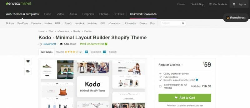 Kodo Layout Builder Shopify Theme