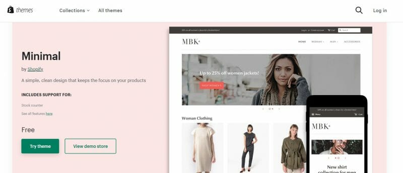 Minimal Theme - Fashion - Ecommerce Website Template