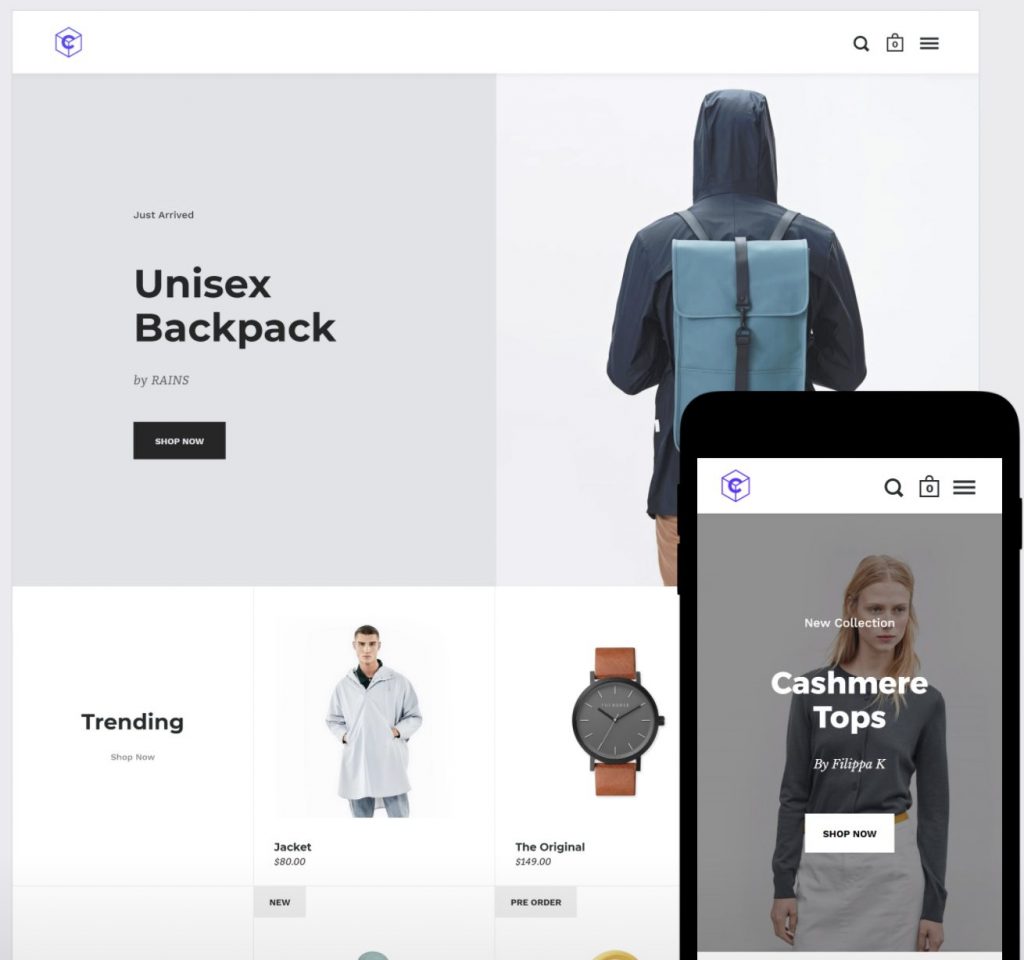 split shopify theme