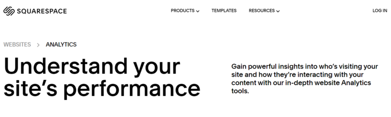 Squarespace site’s performance