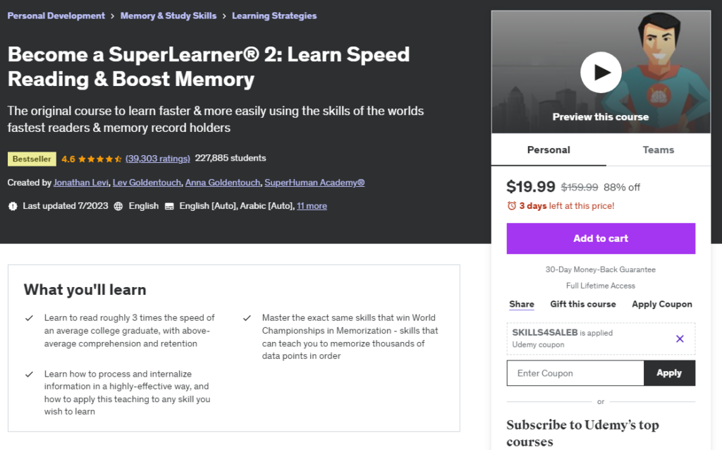 Most Popular Udemy Courses - SuperLearner