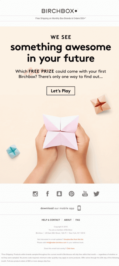 Birchbox we see something awesome in your future