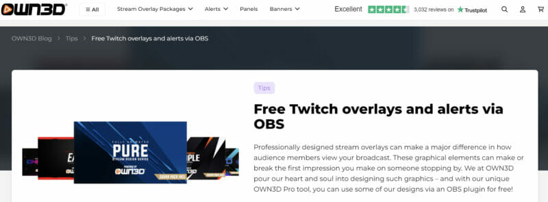 Free Own3D.tv Twitch overlay – Own3D