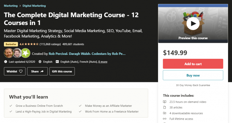 The 40 Most Popular Udemy Courses By Sales