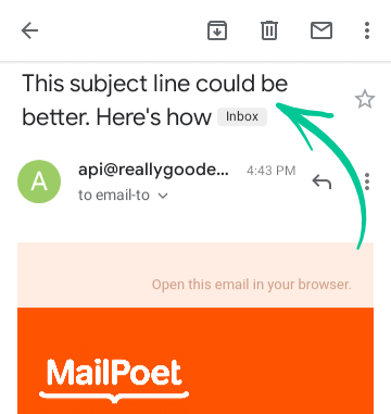 Better Subject Line