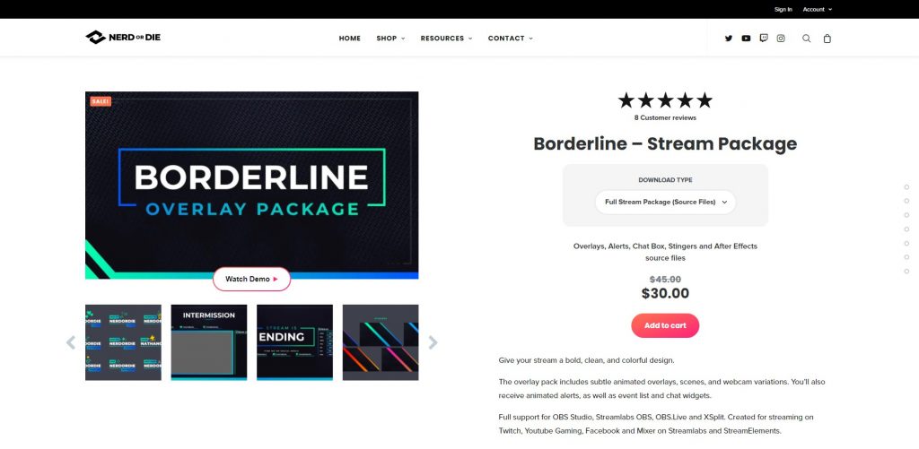 Nerd or Die – Borderline – Stream Package