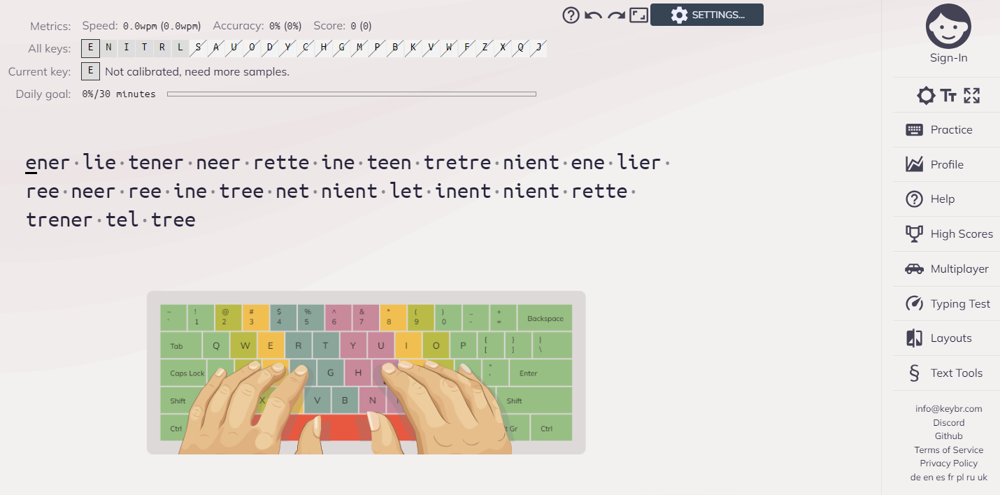 19 free typing lessons for French AZERTY keyboard — Ratatype