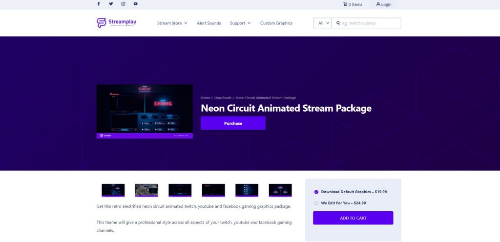 Streamplay Graphics & Sounds provides Twitch overlays