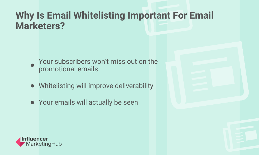 ¿Por qué es importante la lista blanca de correo electrónico?
