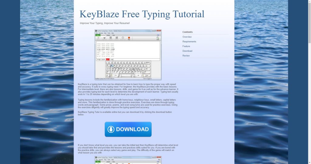 KeyBlaze free typing tutorial
