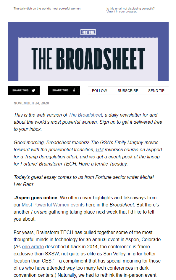 The Broadsheet (free)