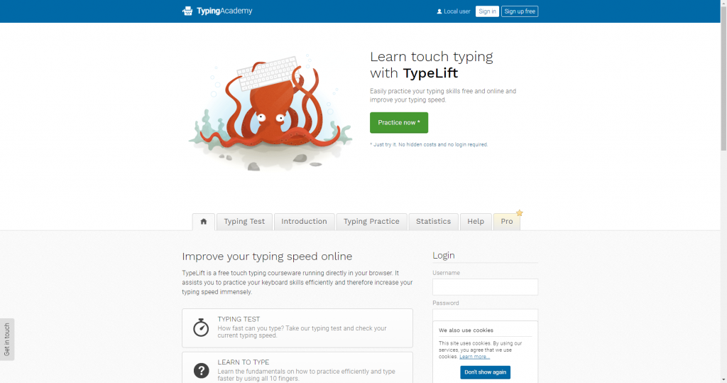TypeLift free typing course