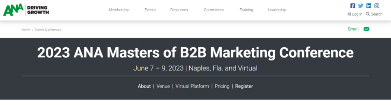 ANA B2B Marketing Conference