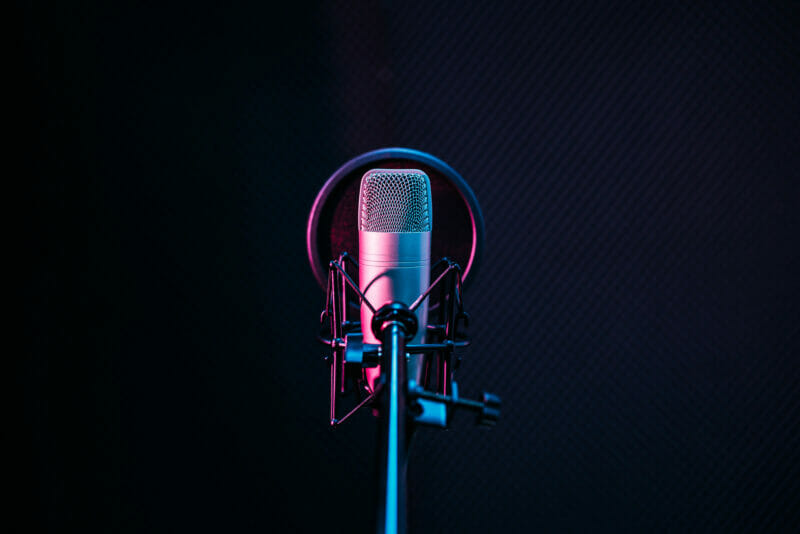 Studio microphone podcast 