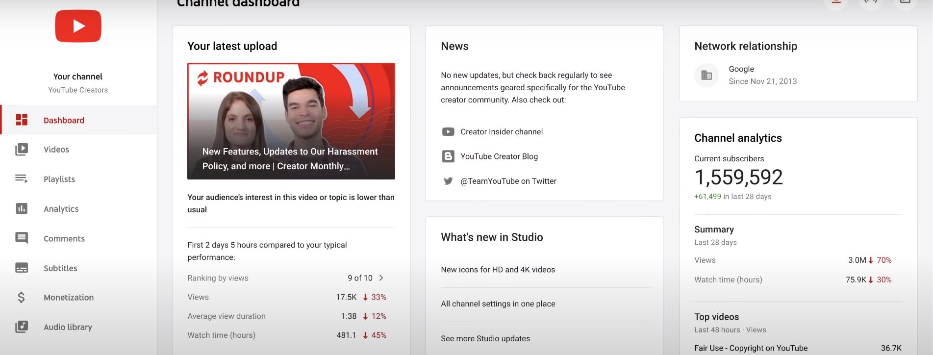 Studio: The Tools to Manage Your Channel Like a Pro