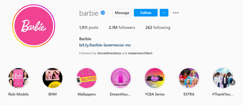Barbie instagram virtual influecer