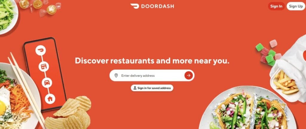 DoorDash customers order