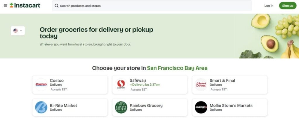 Instacart app earning money