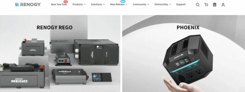 web design for e-commerce renogy