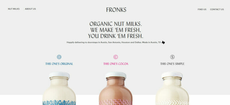 Fronks - best clean interactive website design for online business