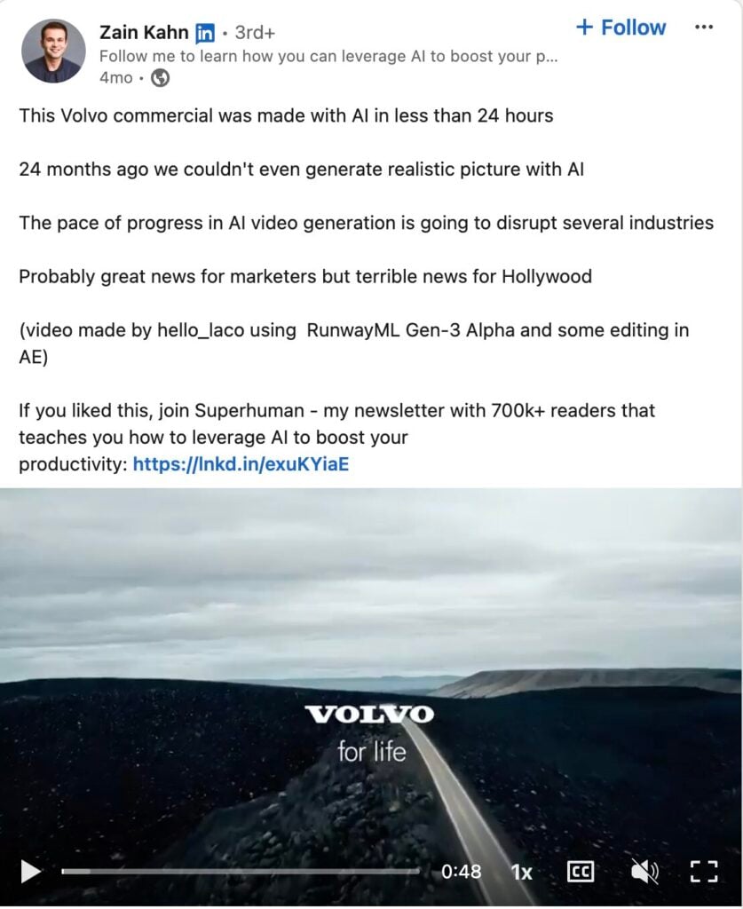 Volvo AI-Powered Ad