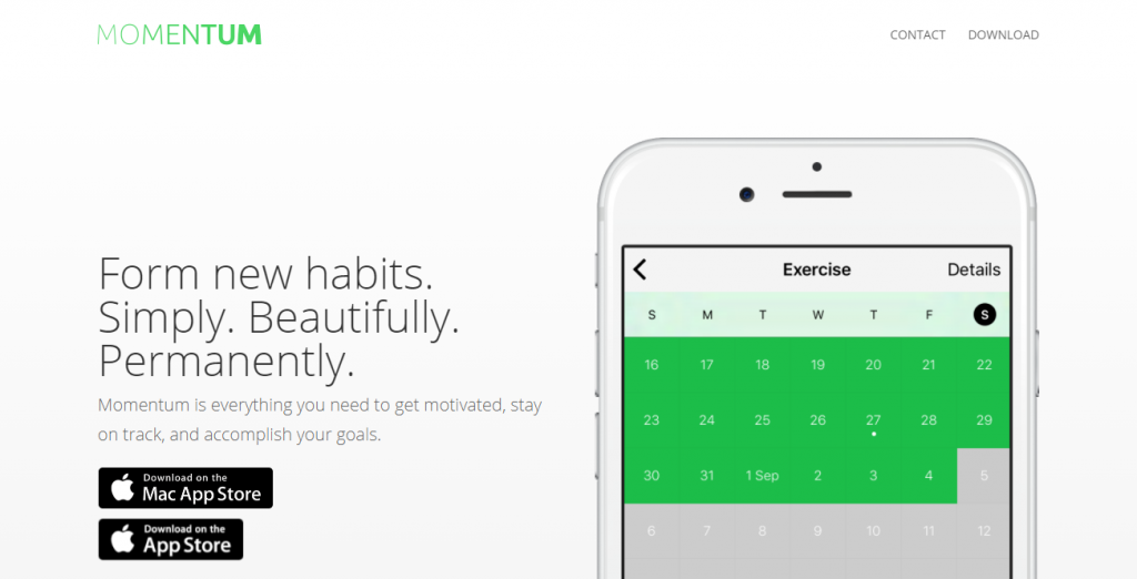 Momentum habit tracker app