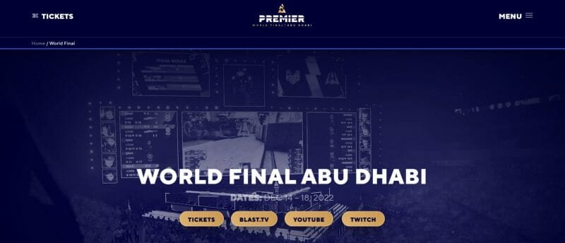 CS:GO BLAST Premier: World Finals 2022