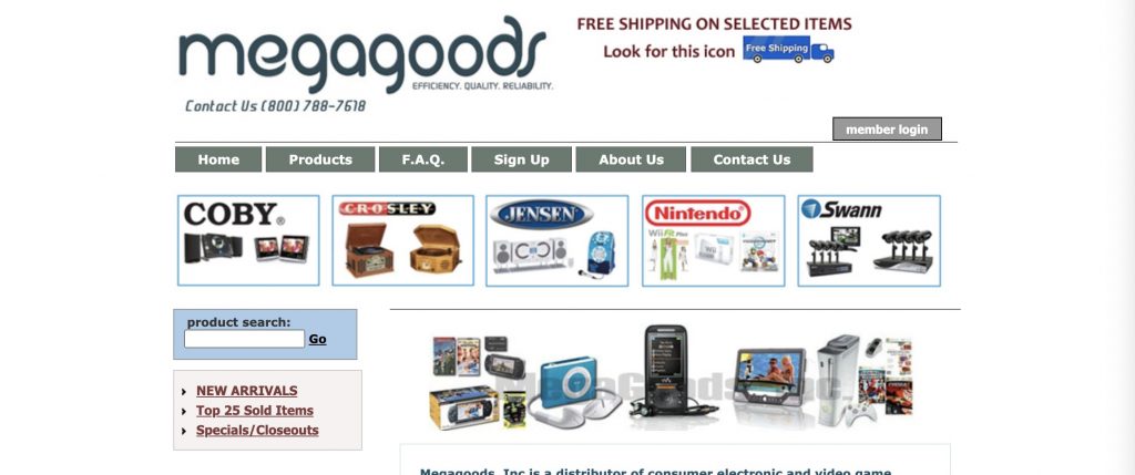 Megagoods dropshipping supplier