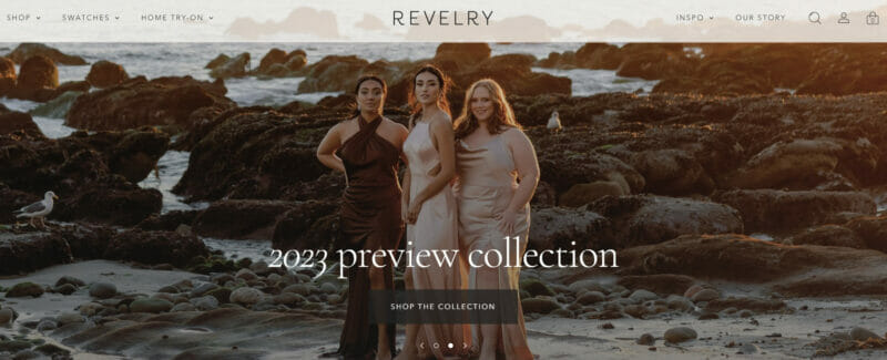 Revelry dress shop- eCommerce Websites