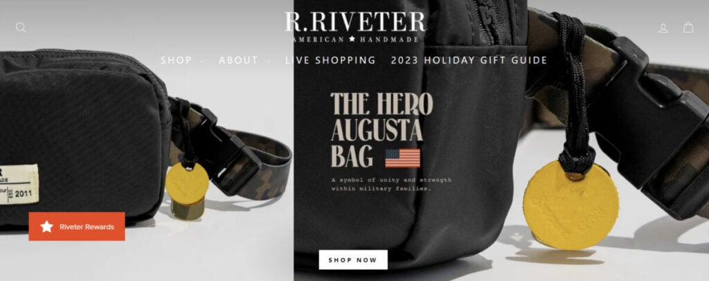 Riveter online shopping site