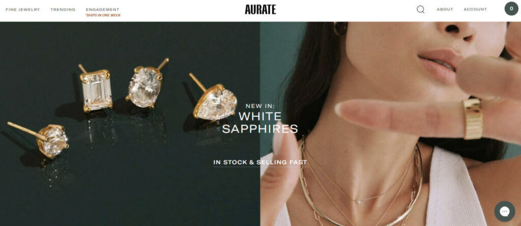 Aurate online jewelry shop