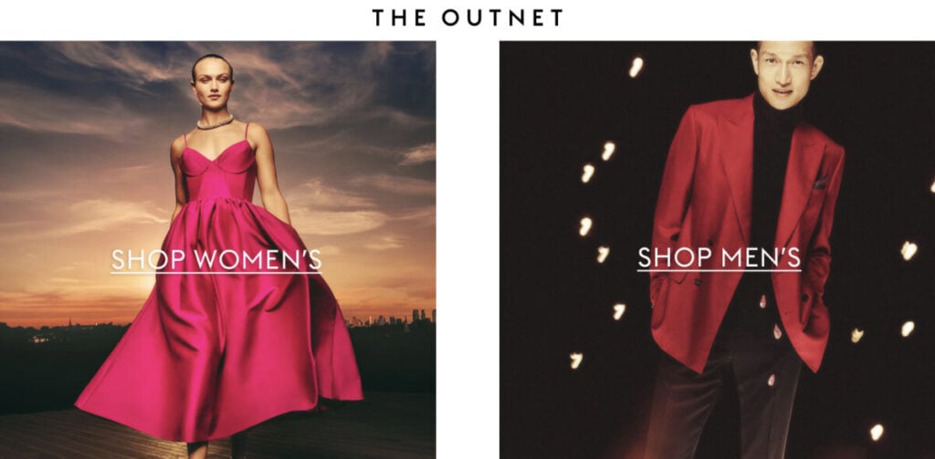 The Outnet online shop