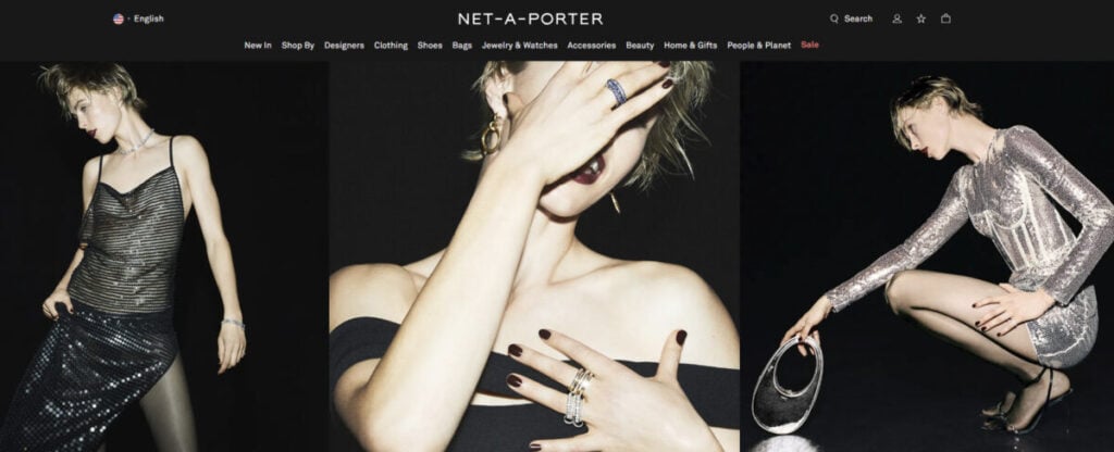 Net-A-Porter online shopping site