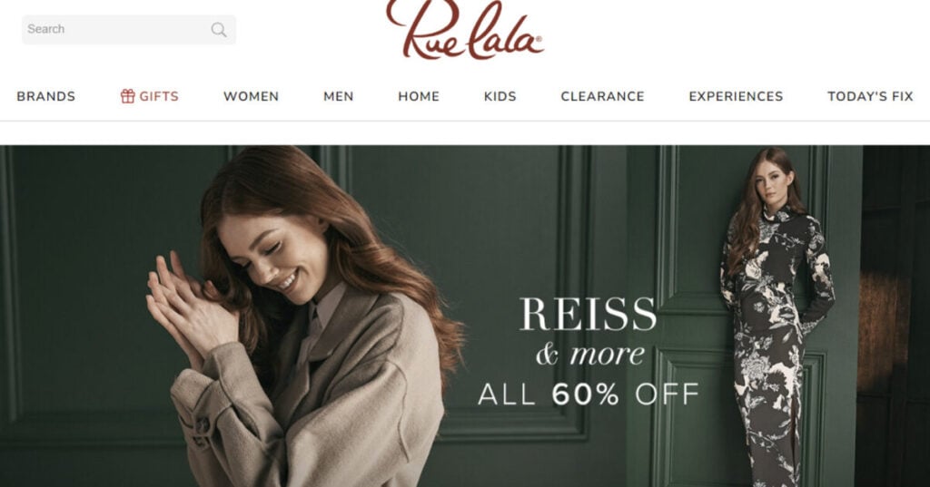 Rue La La private sales website